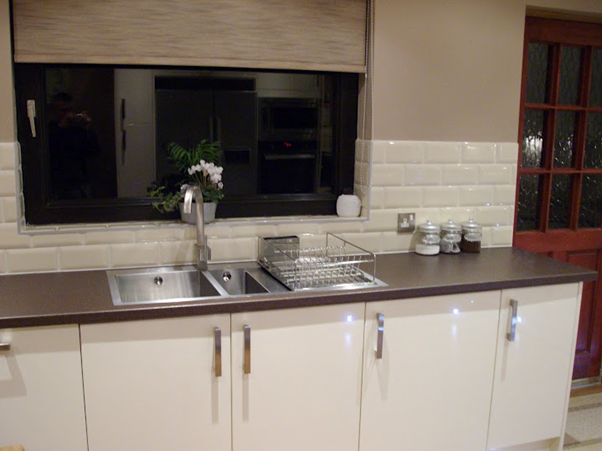 Euro Gloss Kitchen With Sinks and Taps