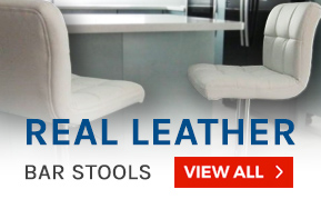 Real Leather Bar Stools